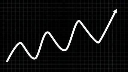 abstract business graph icon illustration background 4k 