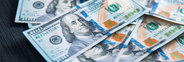 Stack of hundred dollars