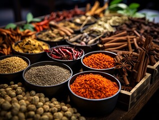 spices in a bowls