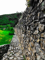 View of a fortress wall