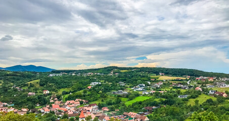 View of an old German village