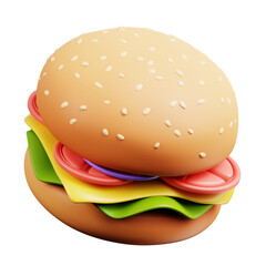 Burger - Favorite Food 3D Icon