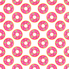 donut eyes halloween sweet round pattern textile background