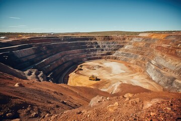 The largest gold mine in Au is a large open pit.