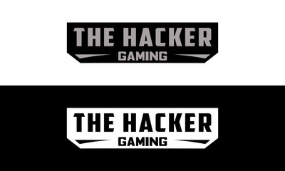 The hacker gaming icon design vector. Hacker design vector.