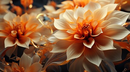 Abstract orange flower texture.