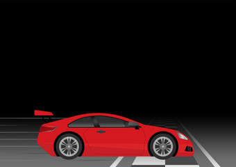 Fototapeta na wymiar Car Racing Background. Racing Checkered Flag. Car Racing Concept. Vector Illustration.