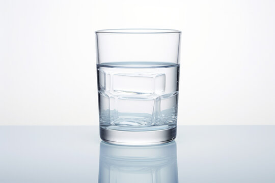water glass isolated on the white background
