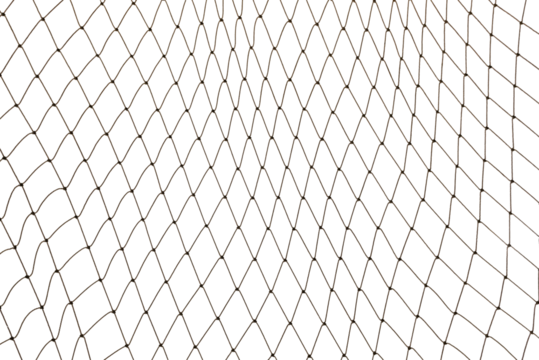 Football or tennis net. Rope mesh on a white background close-up