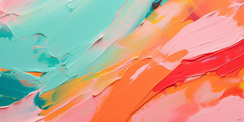 Fototapeta na wymiar Abstract oil paint background. Colorful brushstrokes of oil paint
