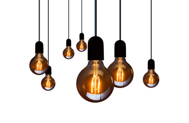 Light bulbs isolated