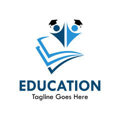 Education design logo template illustration