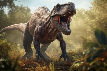tyrannosaurus rex 3d render dinosaur