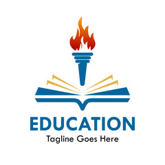 Education design logo template illustration
