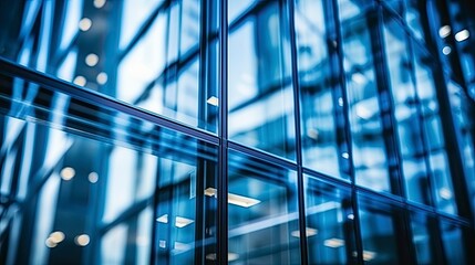 Architecture and construction rendering, Reflective business office building, Generative AI