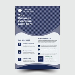 Creative Corporate & Business Flyer Brochure Template Design, abstract business flyer, vector template design.