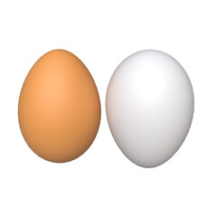 Realistic 3d Egg rendering, grocery product, and food design