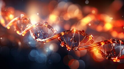 DNA chemical elements science futuristic background, Generative AI