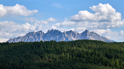 The beautiful and amazing Dolomite mountains in Italy