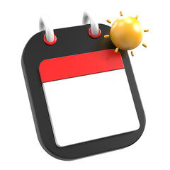 sunny icon weather 3d