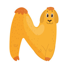 English Letter in the Form of the Animal