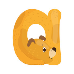 English Letter in the Form of the Animal