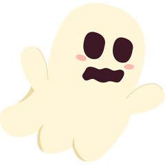 Illustration Ghost Cute Helloween Characters