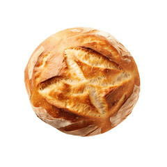 Home made bread isolated on transparent background.