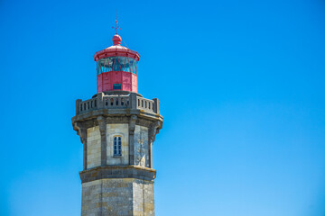 Fototapeta na wymiar Top of the Phare des Baleines lighthouse in Saint-Clément-des-Baleines, France