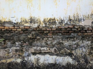 Weathered white beige concrete wall texture, abstract grunge wall