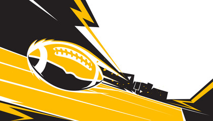 American football abstract background design. Sports concept © Manovector