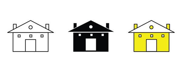 home icon design, illustration design