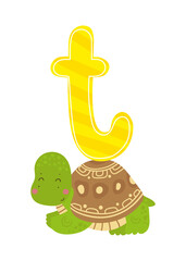 English Letter with Animal