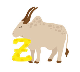 English Letter with Animal
