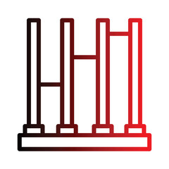 Bar Fitness Pull Gradient Line Icon