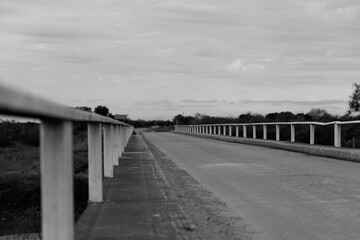 black and white bridge