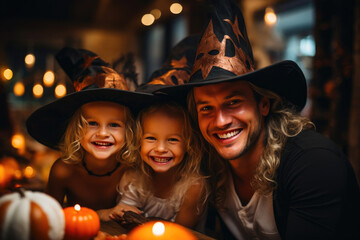Haunted Home Happiness: Family's Halloween Costume Fest