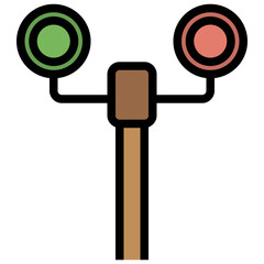 TRAFFIC LIGHTS line icon,linear,outline,graphic,illustration