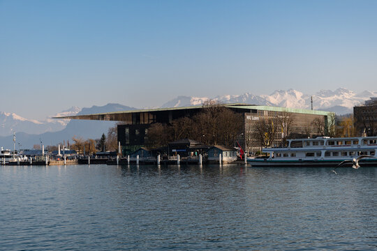KKL culture and convention center in Lucern in Switzerland 10.3.2022