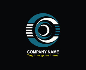 Circle Logo. CMYK color mode. Free font used. Vector EPS file.