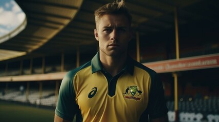 Australian cricketer portrait