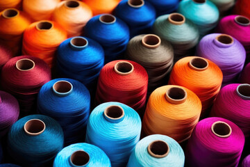 Textile Treasures: Rainbow Cotton Threads