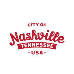 Nashville lettering design template. Nashville, Tennessee typography design. Vector and illustration.
