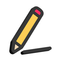 3D Illustration of Edit Isolated on White Background
