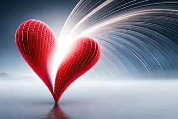 heart in the water