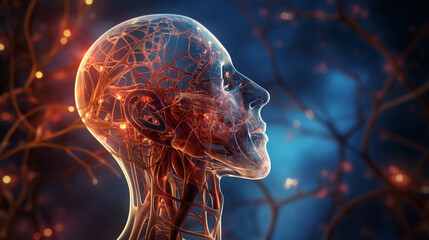 Human nervous system.