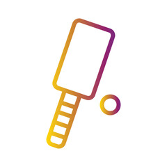 Cricket Wicket Game Gradient Line Icon