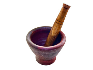 mortar and pestle isolated