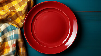 Empty plate for dinner.