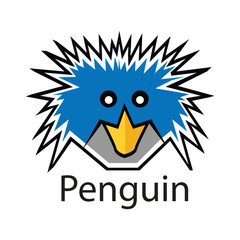 Cartoon character penguin icon. Vector illustration design.